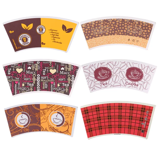 2.5 oz-16oz Paper Cup Paper Raw Material Single PE Coated Paper Cup Fan with High Quality
