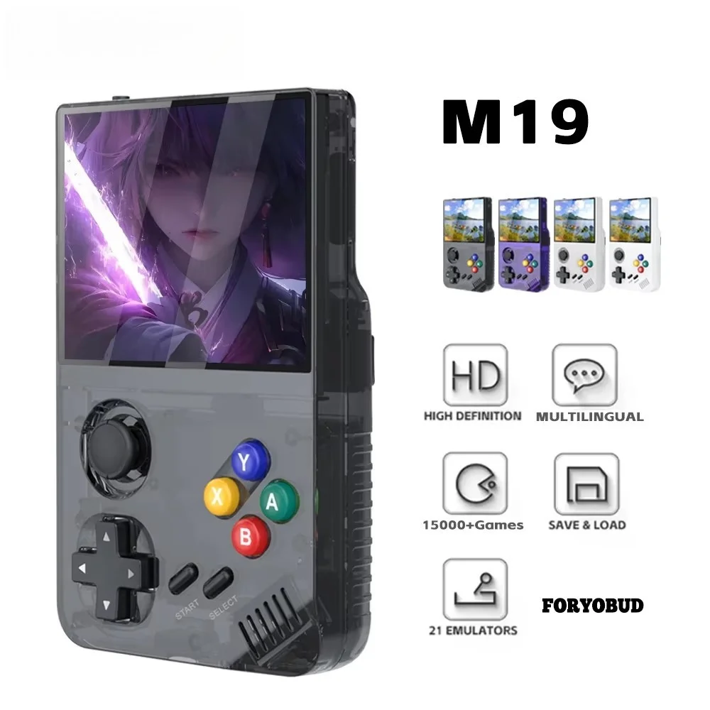 M19 Gaming Handheld Simulation Kids 3.5 Inch 4K Hd Ips Screen Portable Retro Video Game Console Gifts For Children