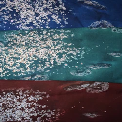 Новинка, льняная ткань для весны и лета, дизайнерское льняное платье из шелка и льна с маленькими разбитыми цветами для женщин