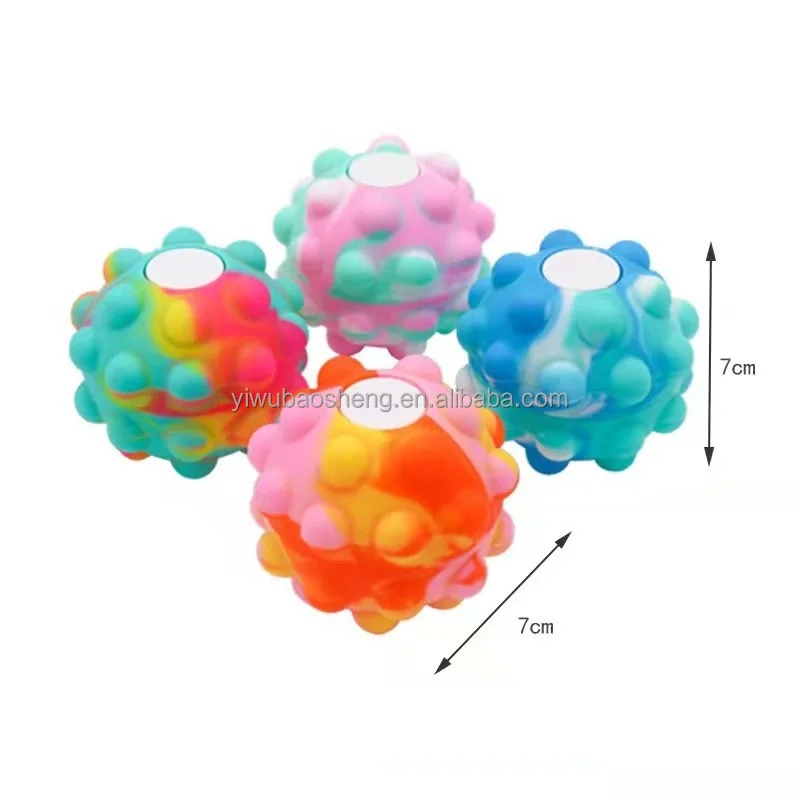 Hot Selling Silicone Spherical Push Bubble Sensory Toy Anti-stress Relax Fidget Autism Toy Decompression Toy