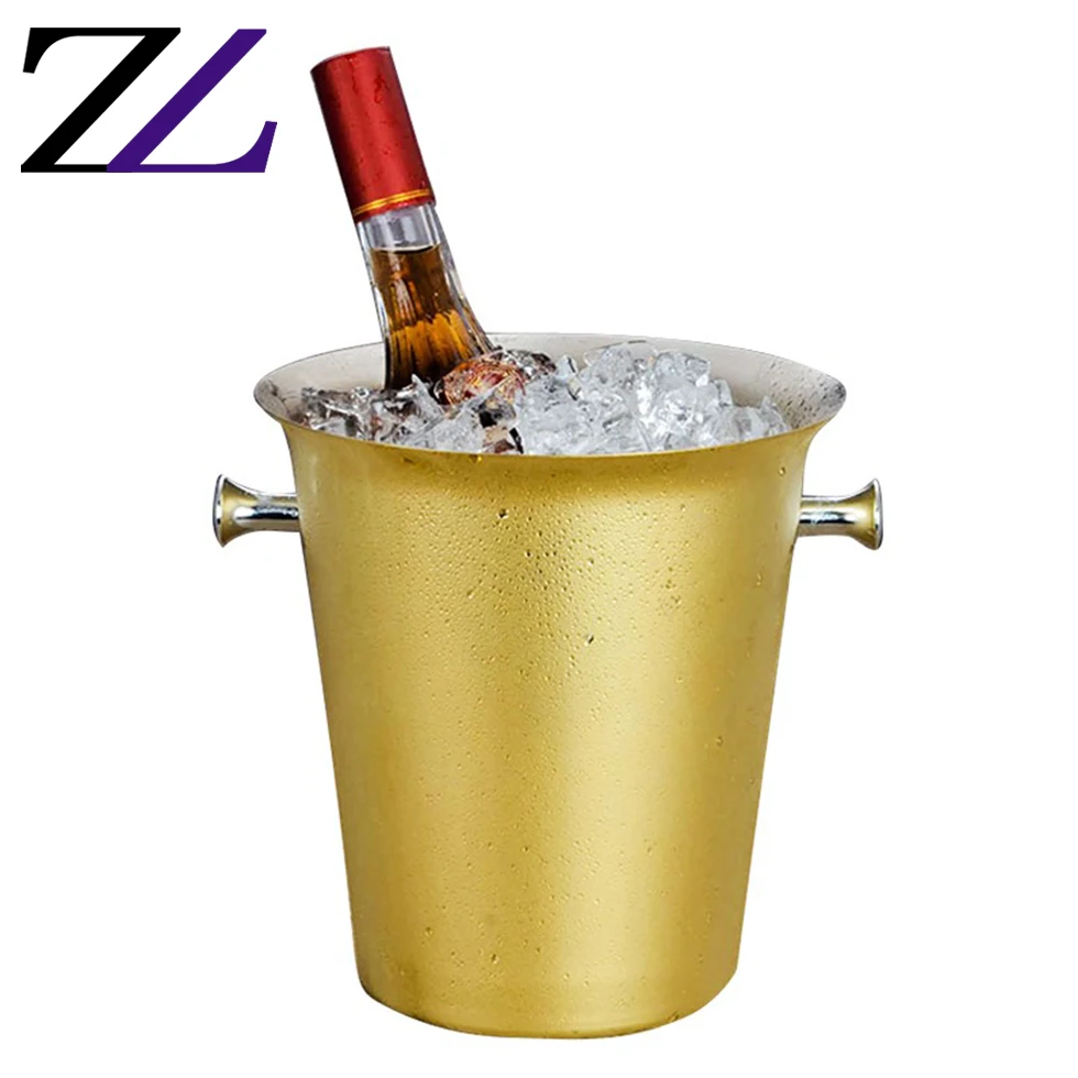 Buffet catering corona beer drink frozen container cooler champagne pail mini silver golden colored metal ice buckets for bar