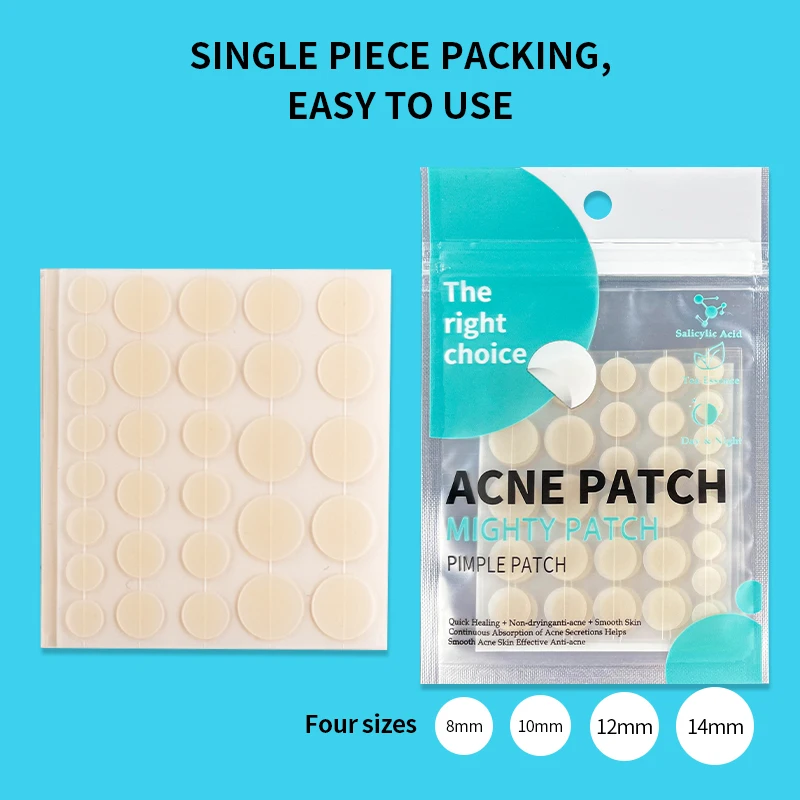 Factory Price Invisible Hydrocolloid Acne Star Face Pimple Healing Spot Microneedle Acne Scar Patch