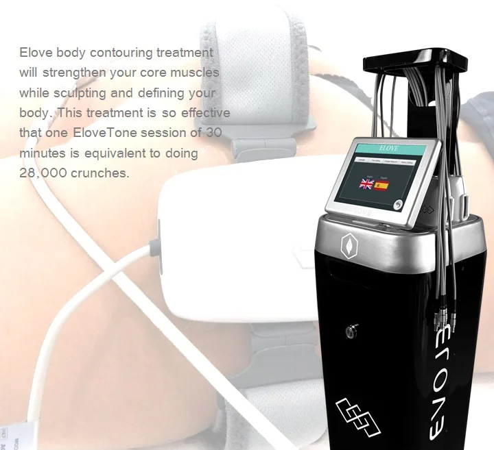 Electrical muscle stimulation ems muscle tone muscle Vacuum Radio frequency Skin Tightening lipo laser Slimming machine