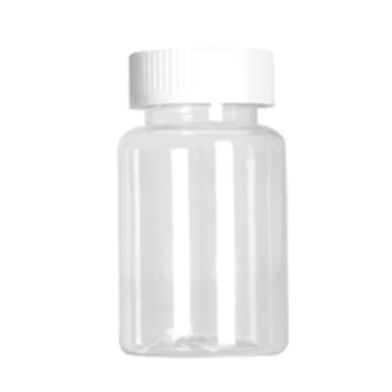 High quality 300ml plastic pet Safety knob transparent capsules pill bottles