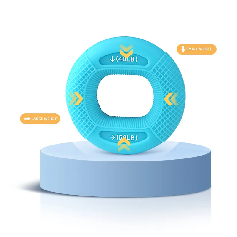 Grip device silicone double strength training five fingers decompression tire grip ring