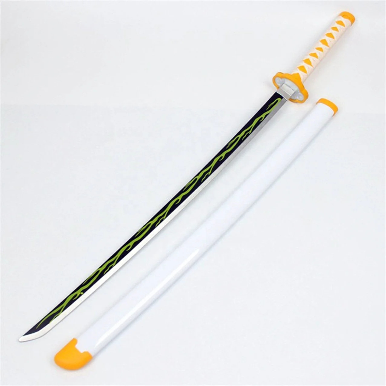 104cm Demon Slayer Sword Katana de Kimetsu No Yaiba Toy Sword Anime Party Cosplay Props Inosuke Zenitsu Tanjiro Wooden Katanas