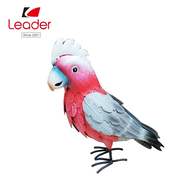 Tropocal African Animal Handmade Metal Colorful Iron Toucan Figurine