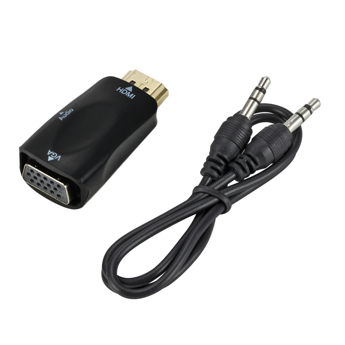 1080P HDMI  Male to VGA Female Adapter Video Converter with Audio Output HDMI2VGA Converter