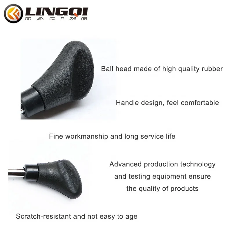 LINGQI Racing ATV Hand Gear Shifter Shift Lever 310mm 555mm Knob Shifter Head For Motorcycle 50cc-250cc Quad Dirt Bike Scooters