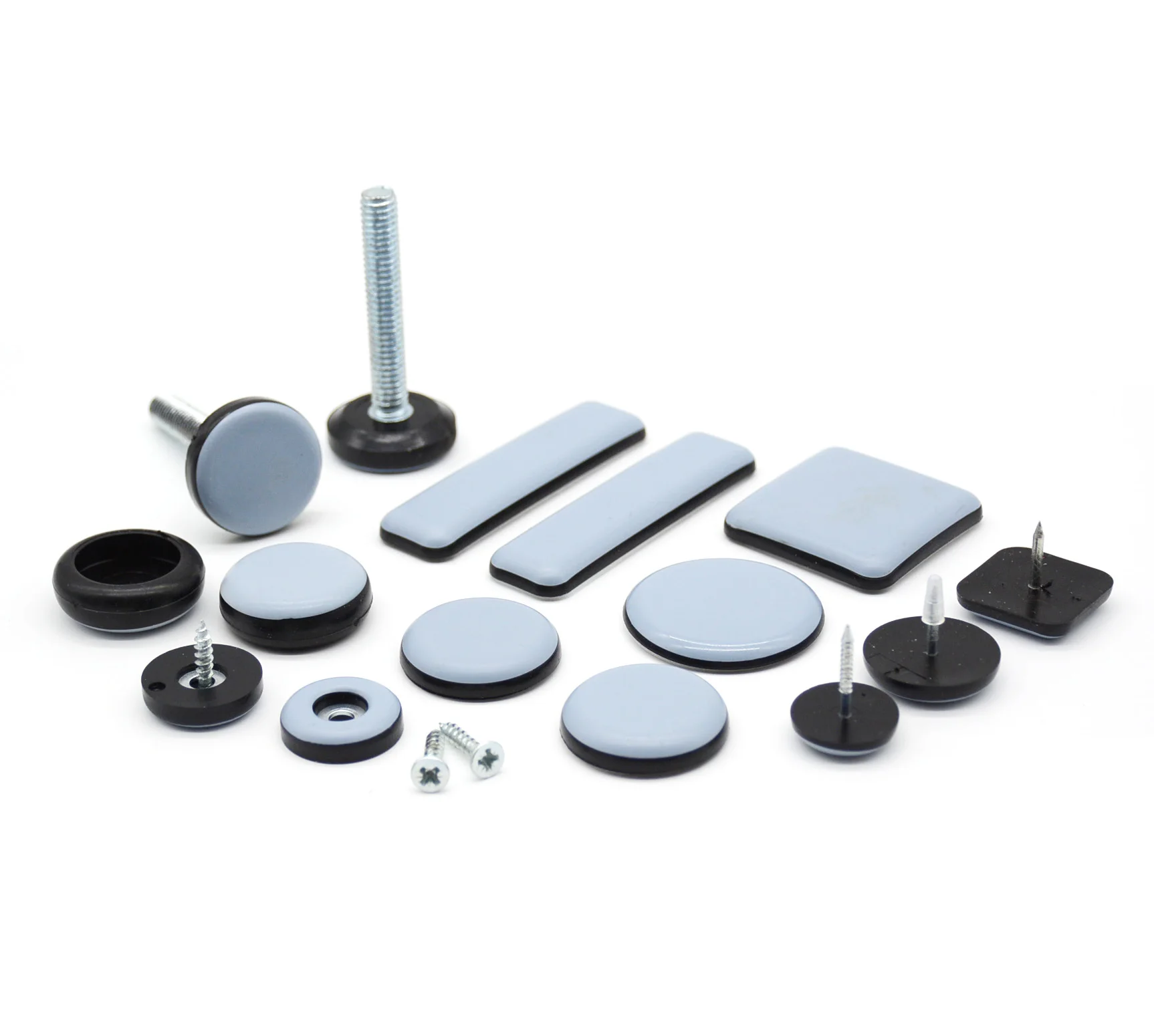 OEM ODM Over 30 years experience square round blue brown sofa desk chair leg plastic furniture Moving slider glides pads