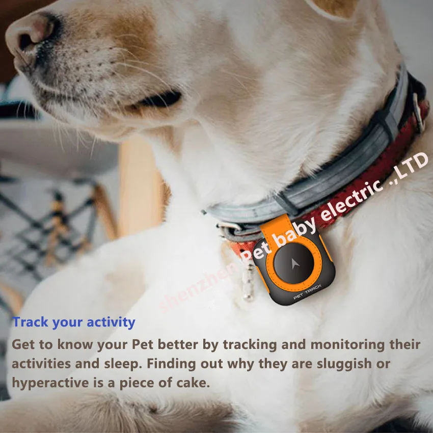 GPS Pet Tracker Heart Rate Wellness 4G Live Satellite Tracking Activity Monitor for Dogs & Cats Remote Sound Fits All Collars