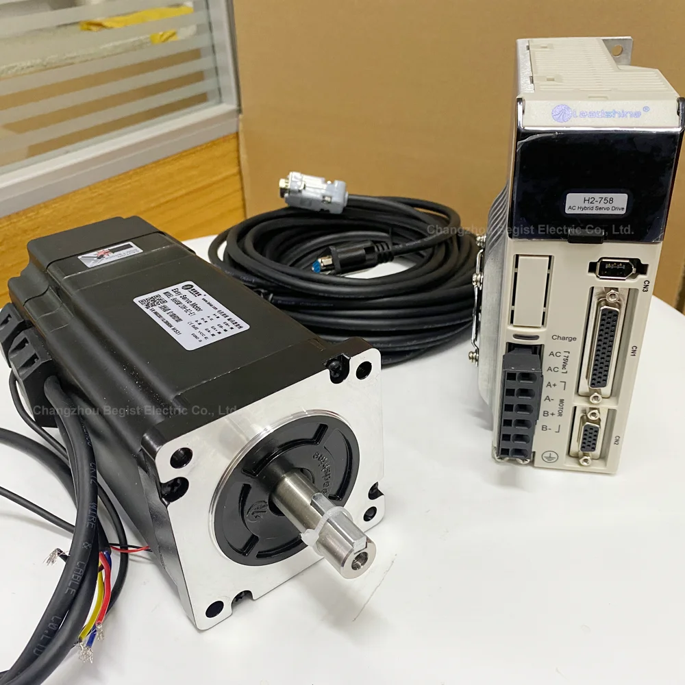 H2-758 Hybrid Servo Leadshine 758 Easy Moter 86HSM120H Drive Hbs758s Motor Driver 86HSM120H-BZ-E1 With Brake
