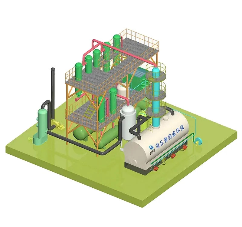 The Best Selling waste tire rubber used black engine  oil heavy oil refinery plant distillation machine to diesel