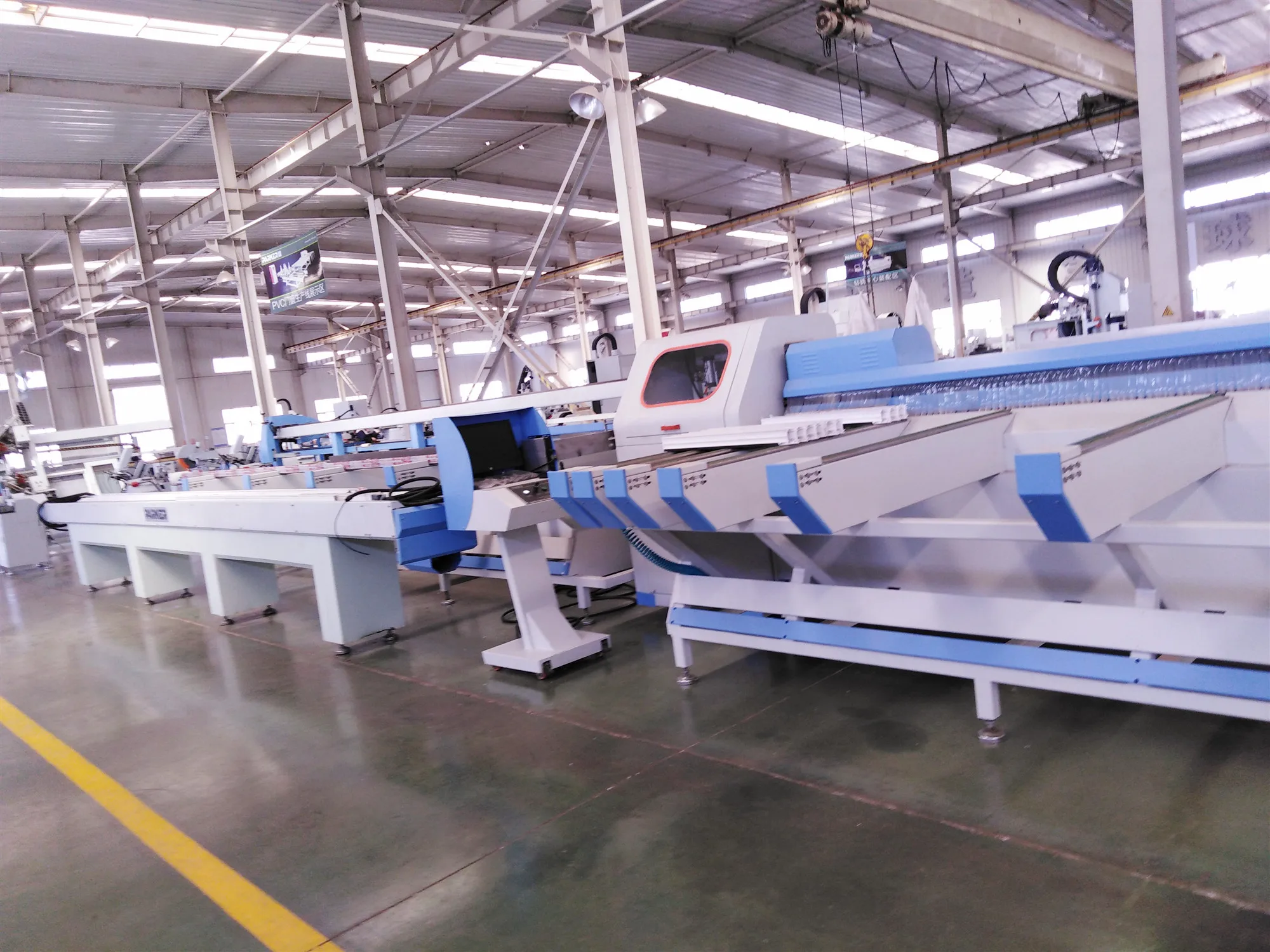 upvc machining center line  aluminium cutting center for window and door