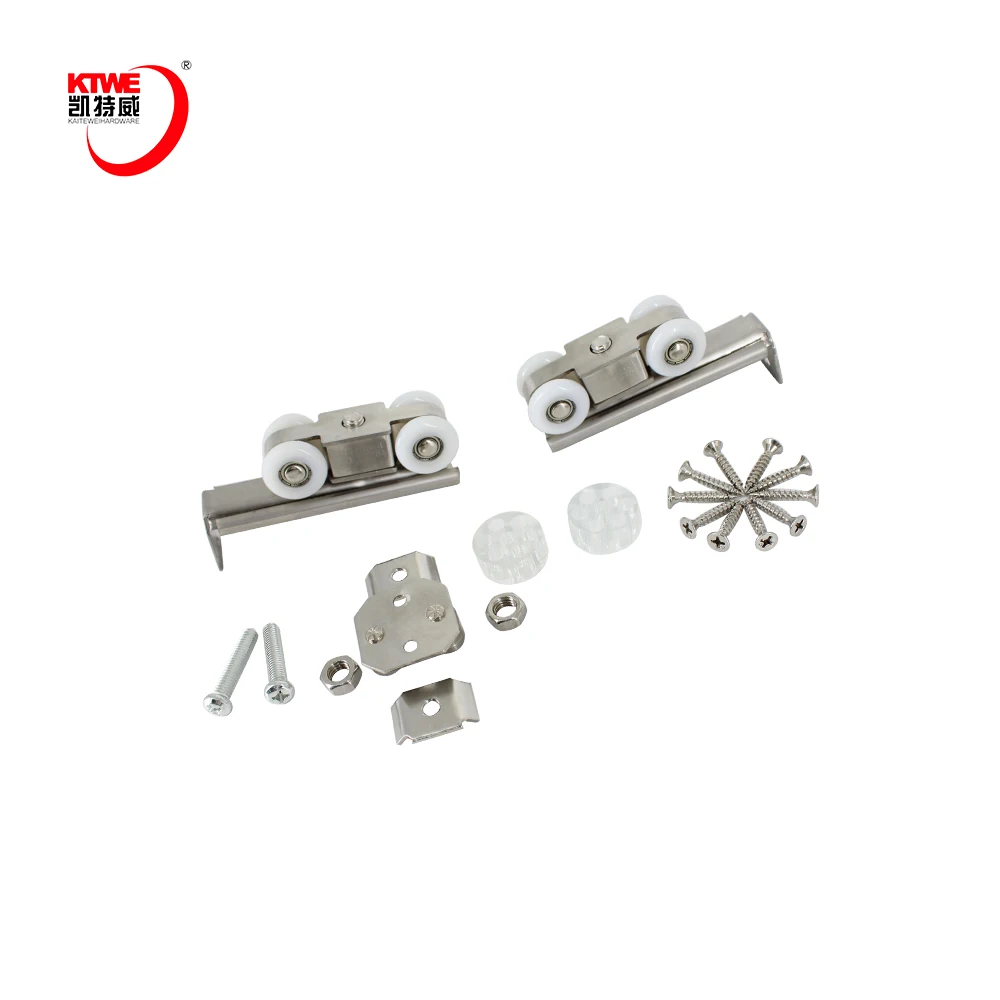 Sliding Barn Wood Door Hardware Closet Track Roller Hanger Wheel Rail Set