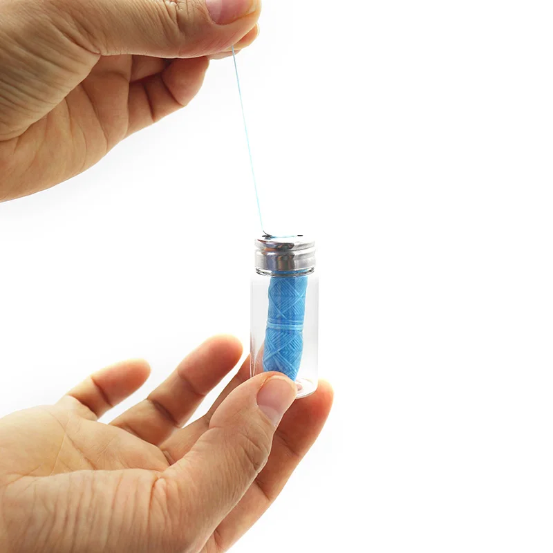 Оптовая продажа, бобина, синий, розовый, зеленый, 30 м, 620D, зубная нить, Бамбуковая мята, 8 фруктовых ароматов, рулон для чистки зубной нити по низкой цене