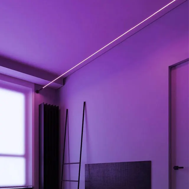 Creative Steel Strip Linear RGB Colorful Light No Main Lights Decorative Living Room Restaurant Bedroom Aisle