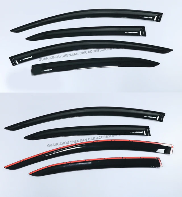 Injection Side Window Deflectors car window wind visor for mazda2