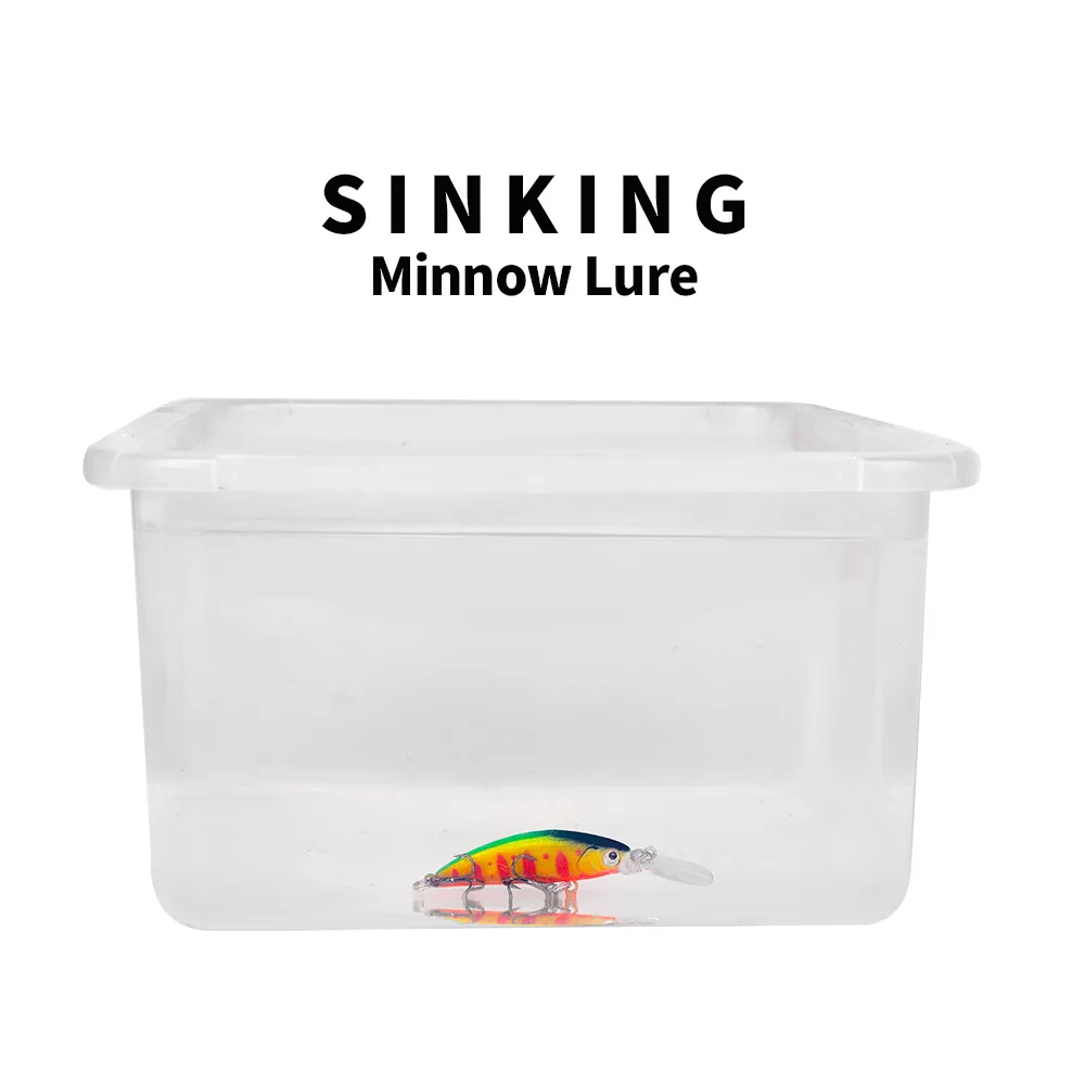 Mini Sinking Minnow Fishing Lures 5.5g Artificial Minnow Lure Sinking Jerkbait Bass Pike Japan Hard Bait Swimbait Minnow