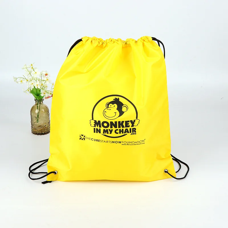 calico mini canvas drawstring backpack bag pull rope custom logo making machine backpack