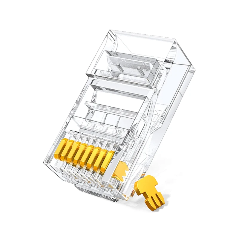 Network CAT5 CAT6 UTP Unshielded 8P8C CAT6a Pass Through RJ45 Modular Plug Ethernet RJ45 Cable Connector