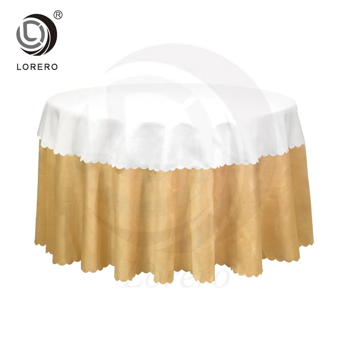 High Quality wedding party home hotel banquet polyester decorative round table cloth