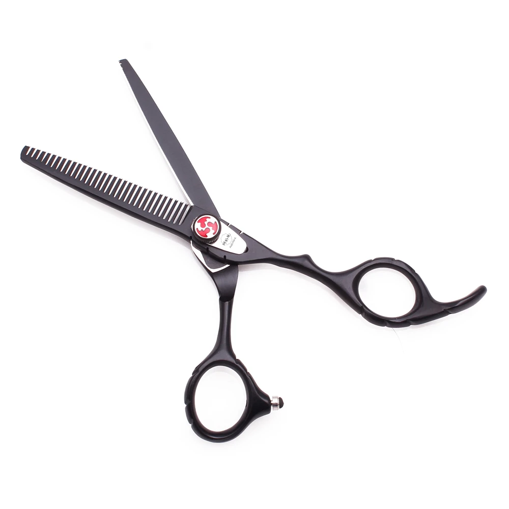 Barber Scissors 6' JP Stainless Steel Hair Cutting Scissors Thinning Shears Hair Scissors Black Razor Edge A1019
