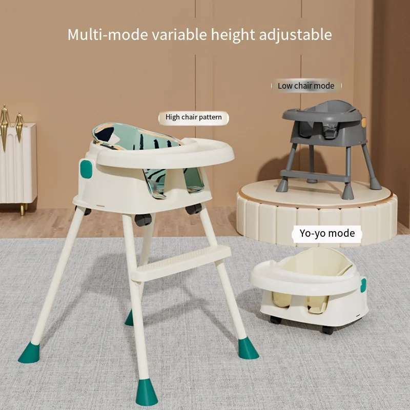 Multi-Function Infant 3 In 1 Children Dining Modern Kids Eating Products Adjustable Booster Seat Baby Feeding High Chair