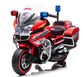 Factory wholesale new design 12V electric children rechargeable motorcycle battery power police bike for kids to drive