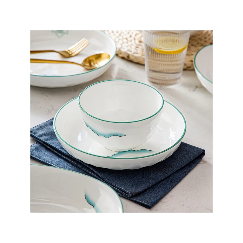 
New design hot sales popular white one belt one road 4.5 inch bowl 