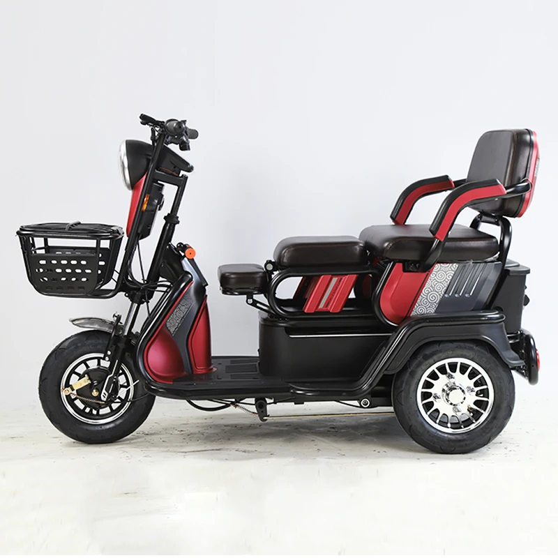 CE approved hot sale 2 seat electric tricycle for elderly mobility scooter