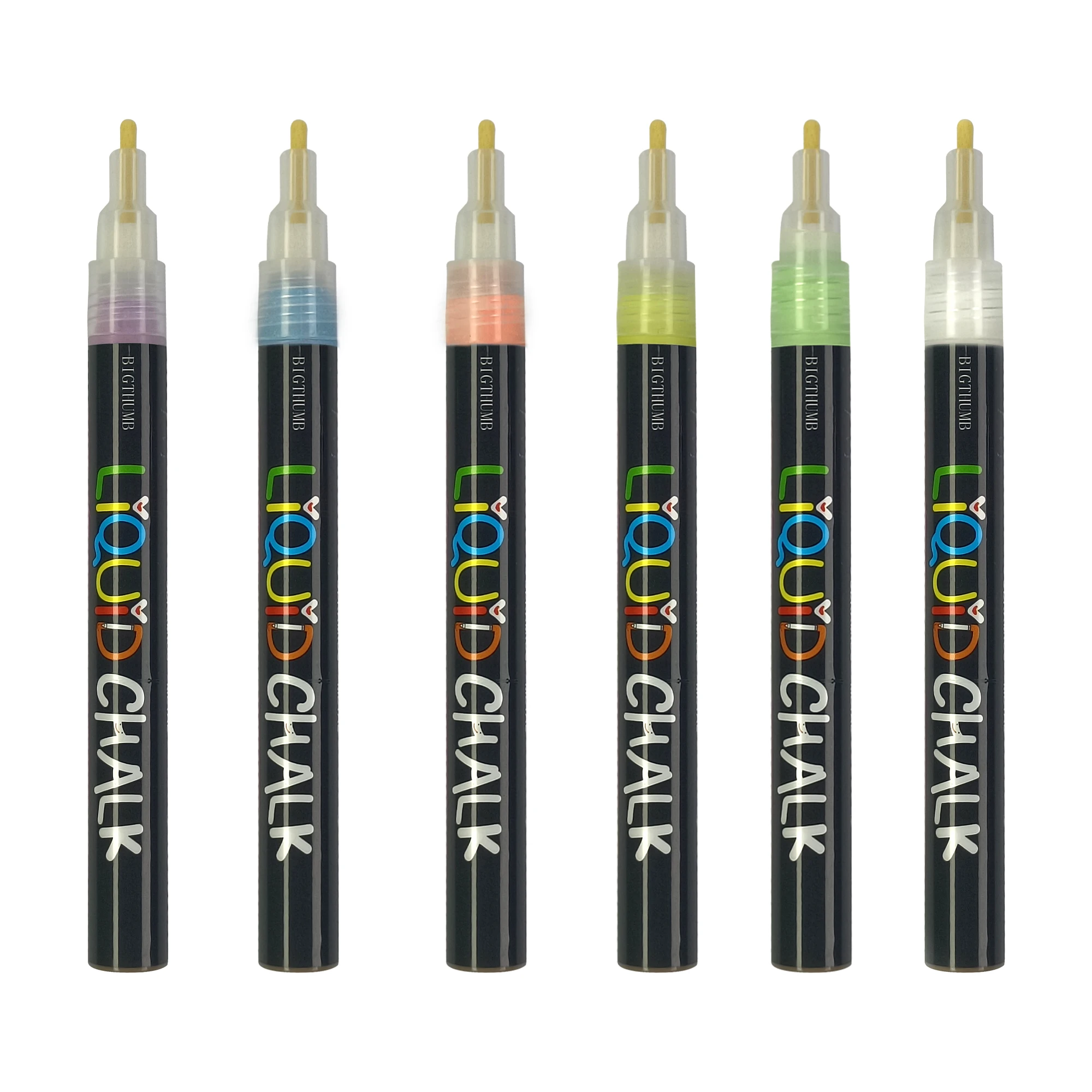 OEM Dry-Erase & Wet-Erase Neon Liquid Chalk Marker For Black Board, bristol Board, Glass, Mirror