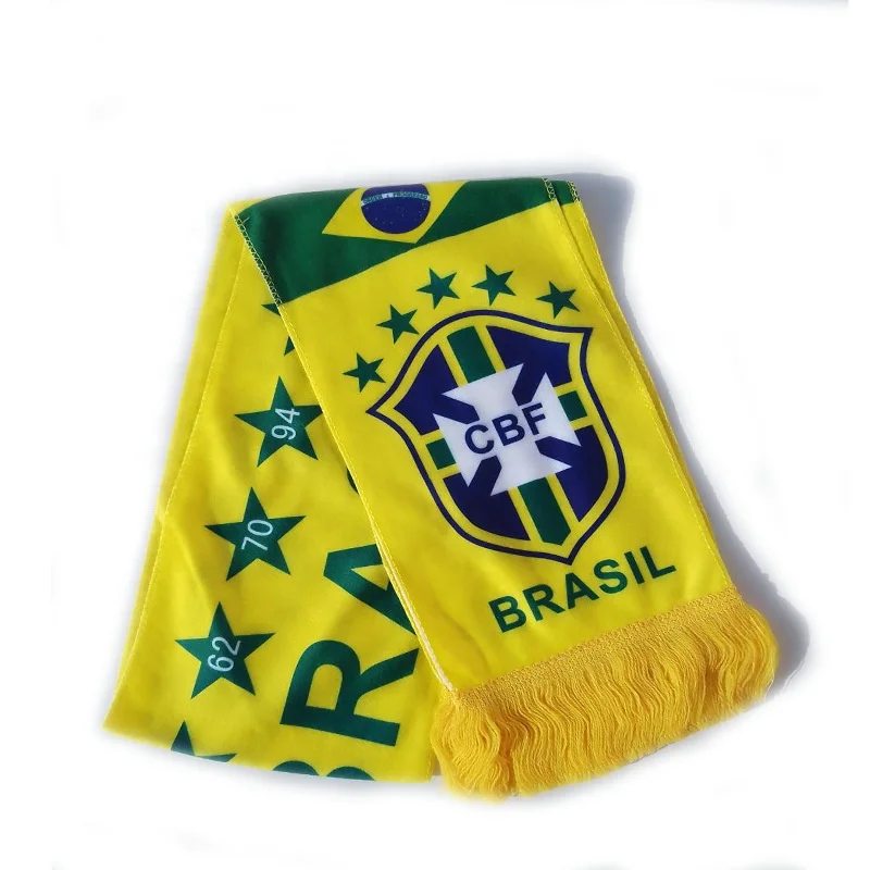 National Soccer High-Definition printed football scarf manufacturer polyester fans scarf with custom logo