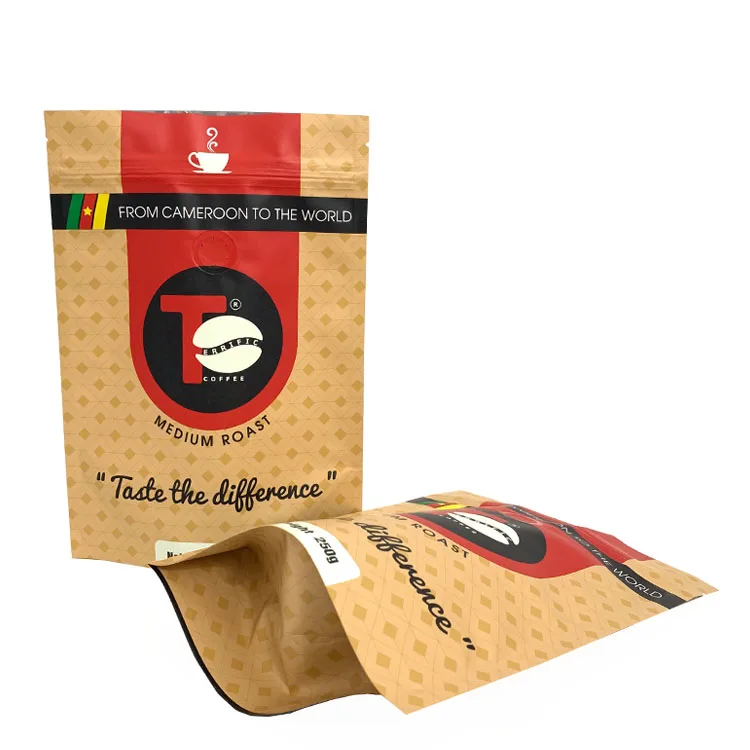 Custom Food Grade Stand Up Pouch Beef Jerky Snack Packaging Bag With Zip Lock