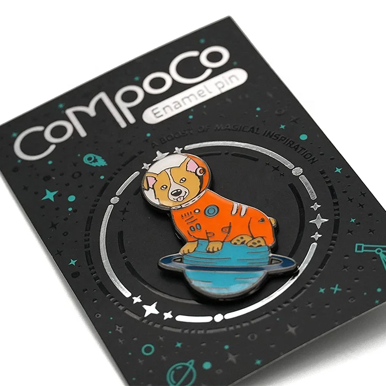 Customised high quality hard badge custom badge poke mon dog enamel lapel pin