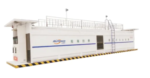 Explosion-proof 20ft 40ft mobile fuel service filling container petrol station for chemical liquid petroleum gas products