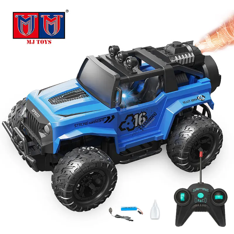 1/16 5Ch Rc Vehicle Spray Mist Truck Toy High Speed Remote Control Car With Smoking And Light High Speed RC Off-Road Car