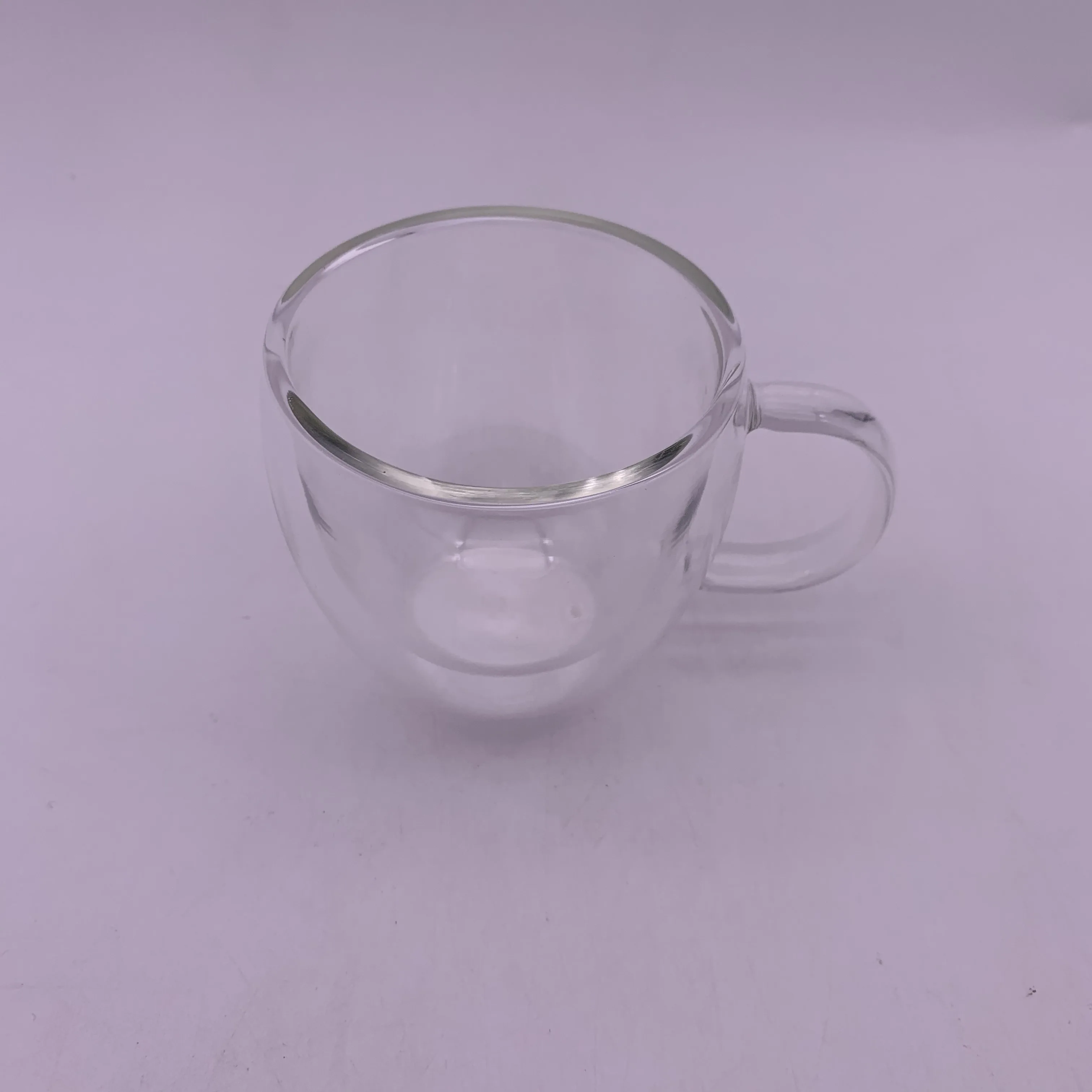 
Glass Coffee Mugs Double Walled Insulated Drinking Glasses with Handle Borosilicate glass cup 250ml 