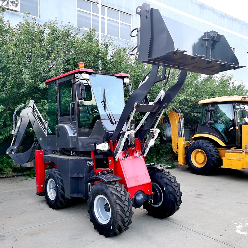 New Design Cheapest Earth-Moving Machinery Cheap New Used Small Mini Towable Backhoe Loader Excavator