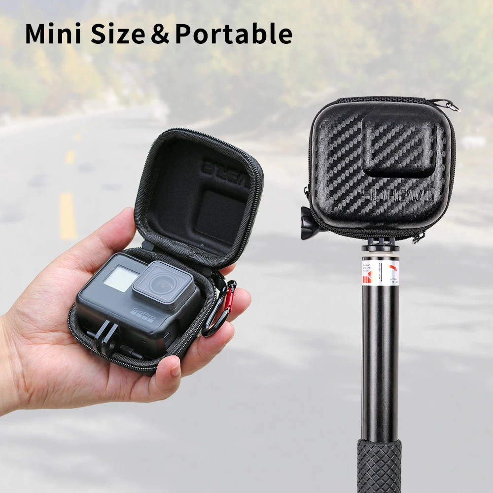 
SUREWO Mini PVC Bag Traveling GoPro Bag Storage Protective Box Compatible with GoPro Hero 7 Black/(2018)/6/5 Black and More 