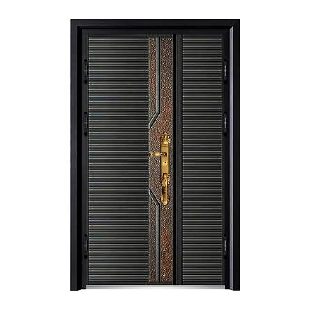 Hot Sales Exterior Metal Steel Door Fancy Cast Aluminum Doors Fancy Steel Door