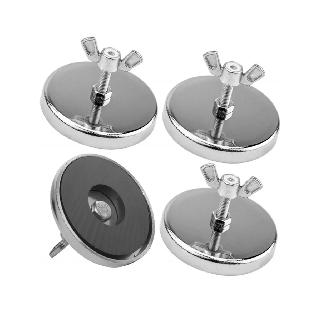 Factory Wholesale Through Hole Neodymium Magnet Flat Shallow NdFeb or Round Base Ferrite Pot Magnet with Mounting Hole