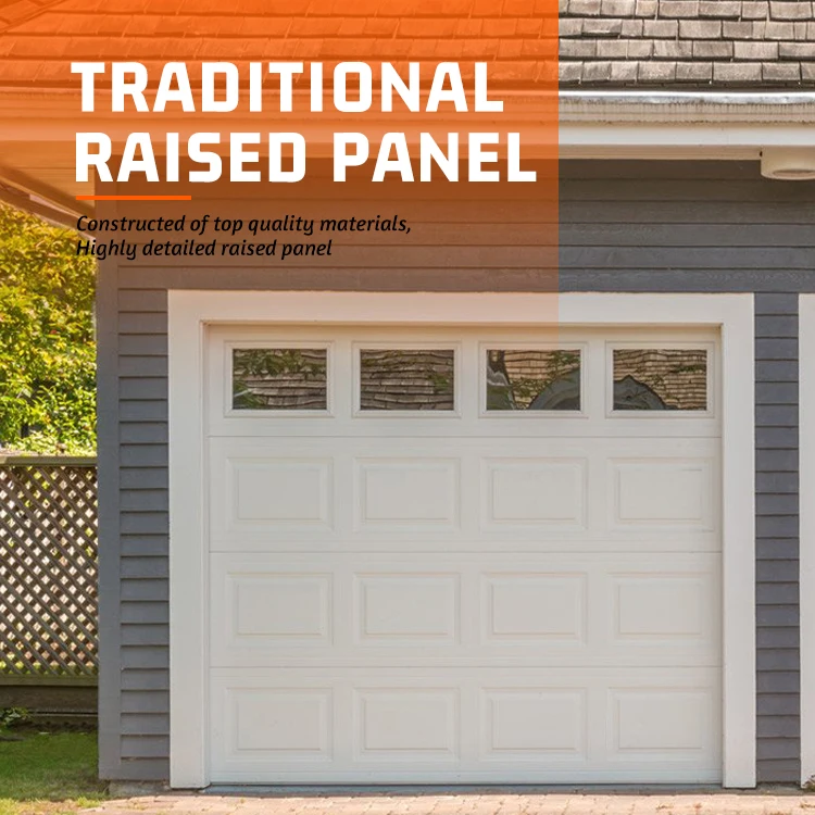 Usa 9*8 16*8 Insulated Sandwich Panel Garage Door Short Long Recessed Panels Residential Garage Door