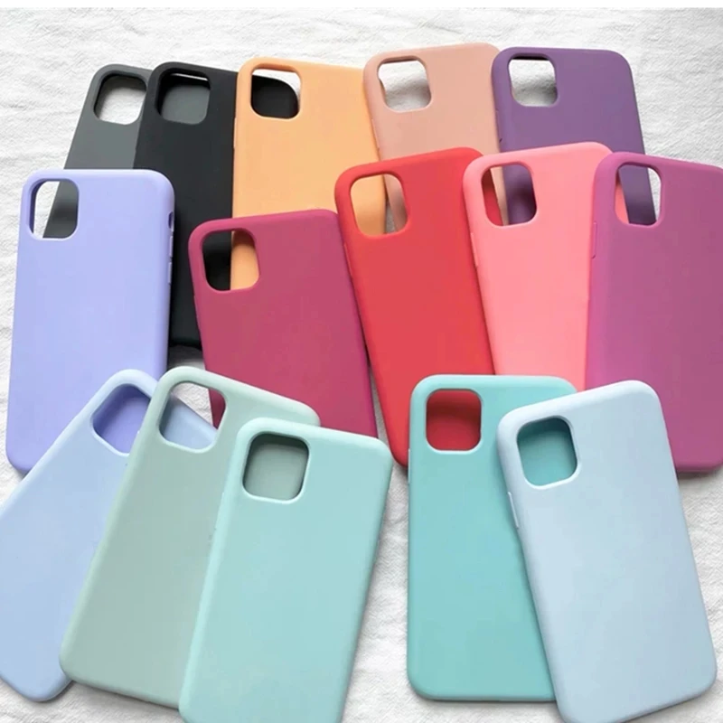 high quality silicon shockproof phone case for iphone 14 13 12 11 9 8 7 6 pro max phone case Silicone case