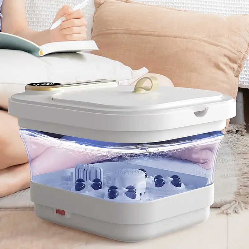 foot soak tub washing machine basin electric heated footbath shiatsu foot bath spa massager with heat