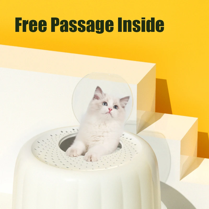 SUNSUN Pet Supplies Eco-friendly Indoor Sleeping PP/ABS Material Plastic Cattery Pudding Cat Nest with Top Vent