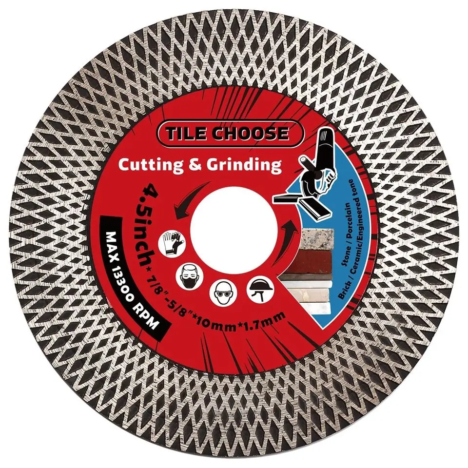 2022 Newest Design 115mm 125mm X Turbo Diamond Cutting and Grinding Disc Saw Blade for Tiles