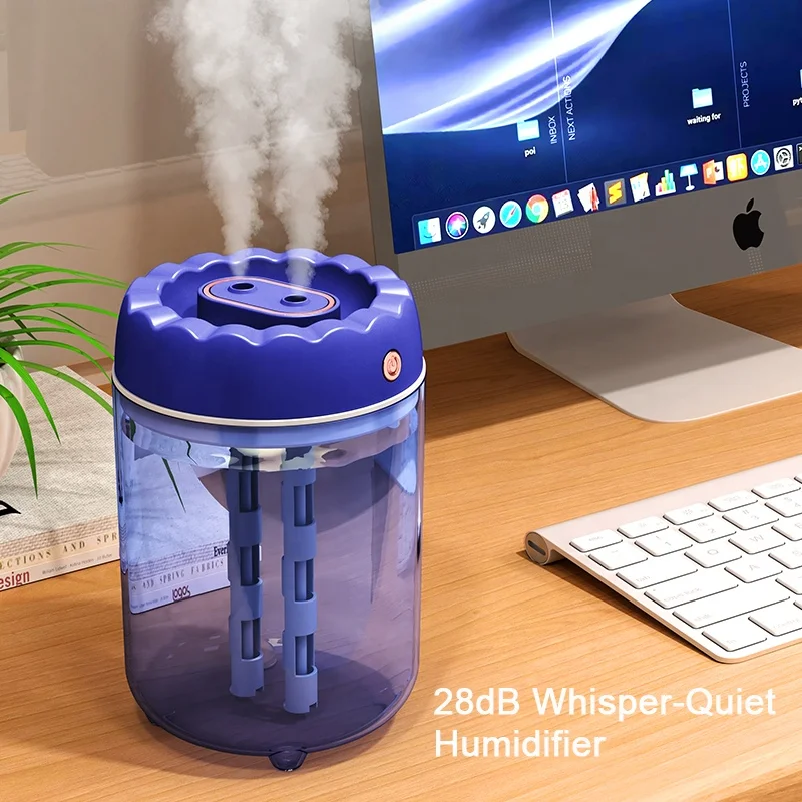 Office Two-hole Large Capacity Air Humidification Humidifier Household Fog Mute Desktop Atomizer Humidifier