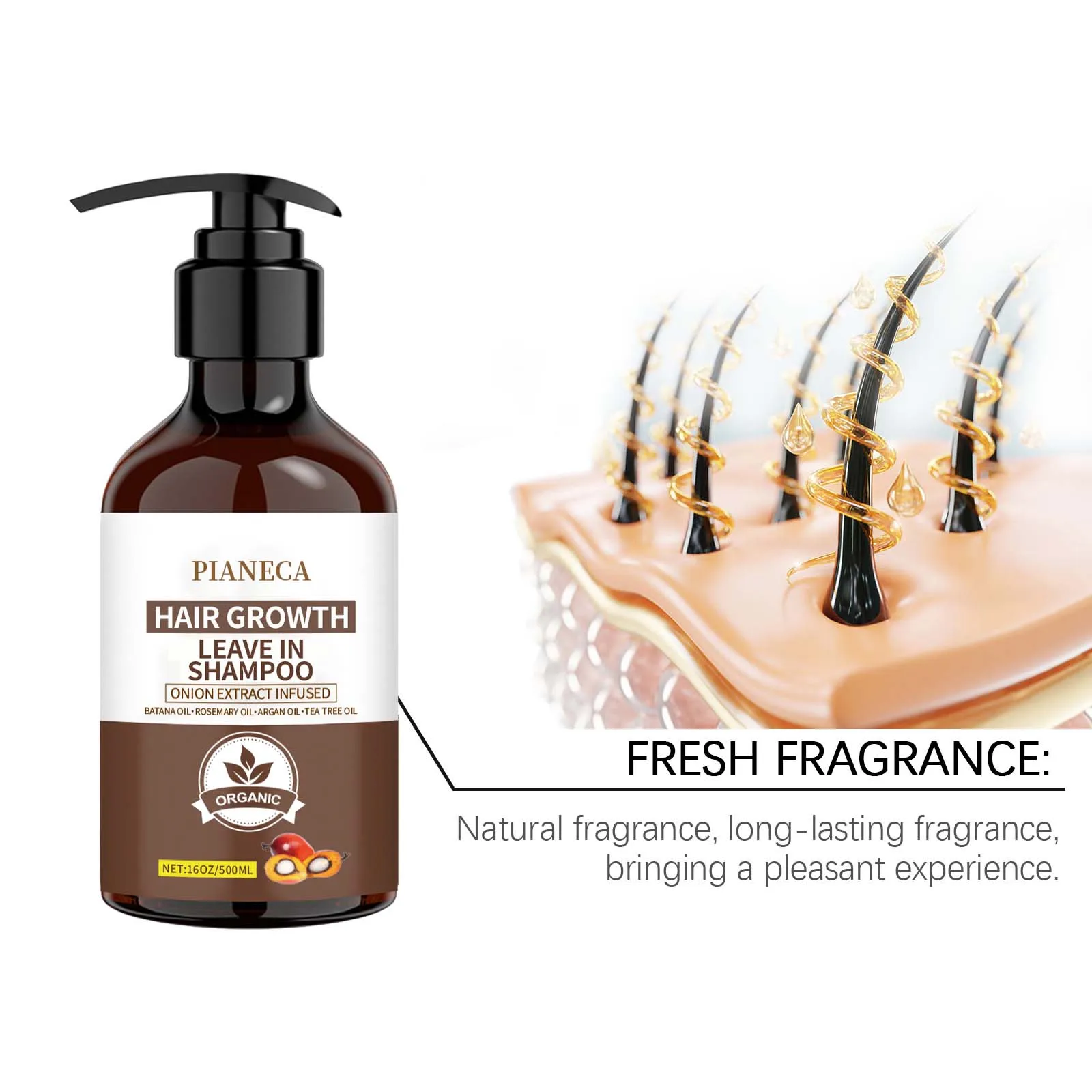 Custom Private Label 100% Natural Cleansing Leave in Anti Loss Dandruff Organic Hair Care Amino Acid Herbal Growth Shampoo