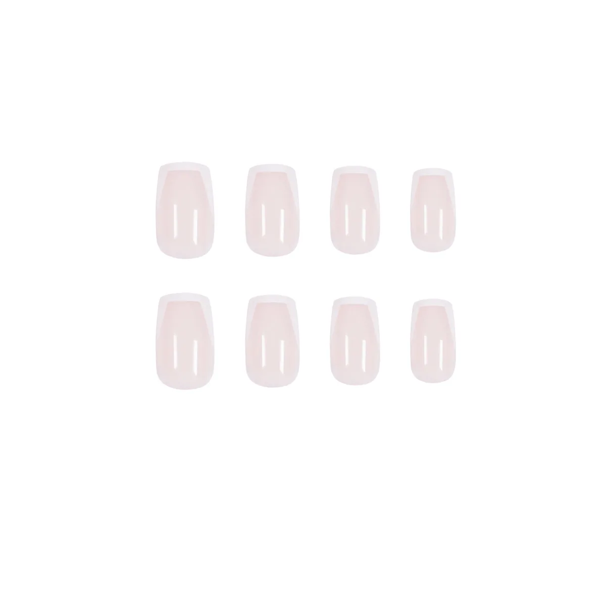 High Quality Women Press On Nails 2021 Square Nude French False Nails Tips 24pcs